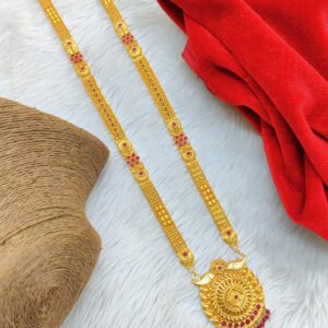 #1grammangalsutra #ganthan #mattgold #weddingwear #longmangalsutra