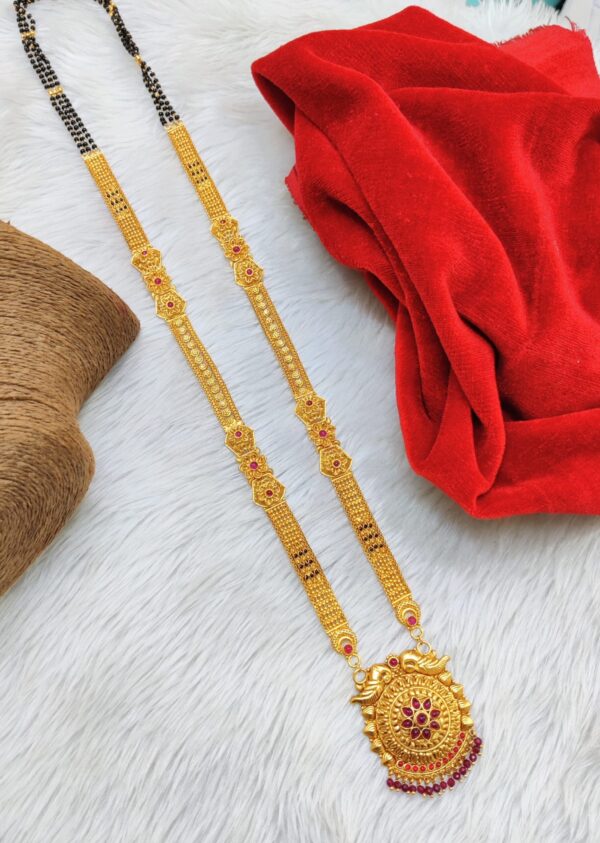 #1grammangalsutra #ganthan #mattgold #weddingwear #longmangalsutra