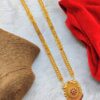 #1grammangalsutra #ganthan #mattgold #weddingwear #longmangalsutra