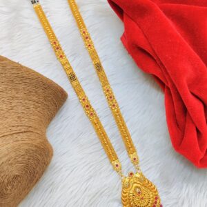 #1grammangalsutra #ganthan #mattgold #weddingwear #longmangalsutra